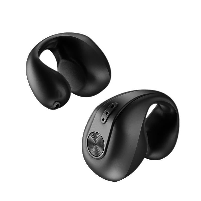 Wireless Dual Ear Bone Conduction Bluetooth Earphones - Mini Sport Clip - Blue