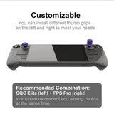 Anti-skid Joystick Cap Set for Steam Deck Console - Button Combo - Yellow - Close-Up Angle