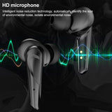 Wireless Gaming Earbuds with Bluetooth 5.0 and Led - Yellow - Close-Up Angle