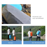 Waterproof Beach Bag For Outdoor Activities Pvc Mesh Cloth Storage Bucket For Swimming Rafting And Seaside Fun - Orange - Extra Image