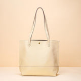 Stylish Leather Tote For Women - Dark Green - Extra Image