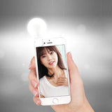 2-pack Led Selfie Light for Mobile Phone Photography - Black - Low Angle