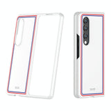 For Samsung Galaxy Z Fold4 5G Frosted Skin Case - Slim & Stylish - Pink Color Bar