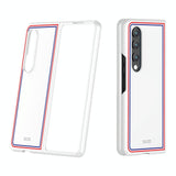 For Samsung Galaxy Z Fold4 5G Frosted Skin Case - Slim & Stylish - Pink Color Bar - Extra Image