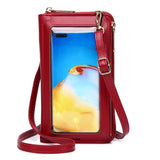 Touch Screen Cross Body Phone Bag Large Capacity - Pink - Extra Image
