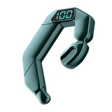 Digital Display Bone Conduction Bluetooth Headset - Sporty Design - Blue - Front View