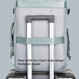 Large Capacity Simple Style Travel Backpack - Light Blue