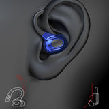 Wireless Bluetooth Earphones with Charging Case - F8 - Blue Double Ear