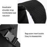 Large Capacity Waterproof Messenger Bag For Men - Army Green - Rear View