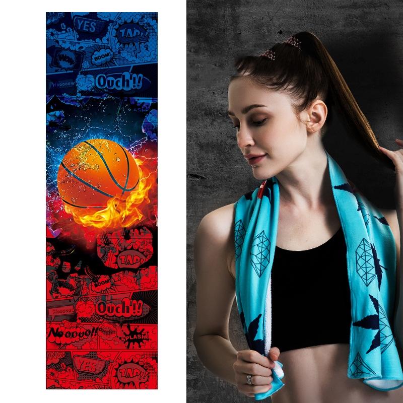 Quick Drying Cooling Towel For Outdoor Sports 100 X 30Cm - Starry Sky