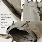 Versatile Business Briefcase Large Capacity Messenger Bag - Black+Black Pu Power Bag - Top-Down View