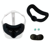 Silicone Vr Eye Mask Lens Cover Set for Oculus Quest 2 - Navy Blue