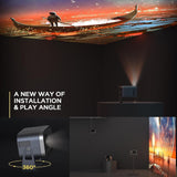 Compact Smart Home Theater Projector - Portable - Android 4K Hd Version - 45-Degree Angle