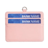 Horizontal Id Card Bag & Lanyard - Black
