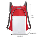 Waterproof Nylon Collapsible Backpack Lightweight Travel Bag For Women And Men - Blue