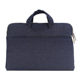 Portable 11.6 Laptop Bag - Dark Blue Handheld - Top-Down View
