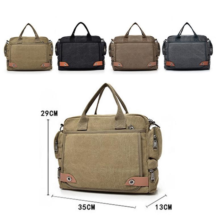 Waterproof Outdoor Laptop Bag Single Shoulder - Mysterious Black