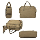 Waterproof Outdoor Laptop Bag Single Shoulder - Mysterious Black - Top-Down View
