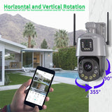 Smart Dual Lens Wifi Dome Camera - Hd - Low Angle