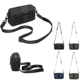 Waterproof Mini Crossbody Bag For Men Oxford Cloth Design - Green - Side View