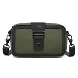 Waterproof Mini Crossbody Bag For Men Oxford Cloth Design - Green