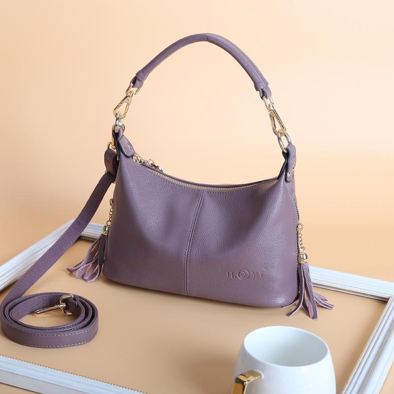 Stylish Middle Aged Women Shoulder Bag - Taro Purple