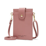 Stylish Thin Messenger Bag For Women - Light Pink - Extra Image