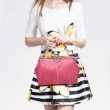 Retro Shoulder Bag For Women Messenger Style - Light Grey - Low Angle
