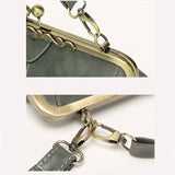 Retro Shoulder Bag For Women Messenger Style - Light Grey - Extra Image