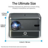Portable 4K Android Tv Projector For Home Theater And Gaming - 45-Degree Angle