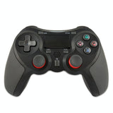 Wireless Bluetooth Game Controller for Ps4 - Rubberized - Orange - Side View