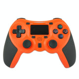Wireless Bluetooth Game Controller for Ps4 - Rubberized - Orange - Low Angle