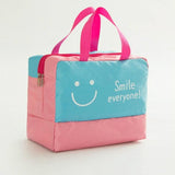 Travel Bag - Waterproof Oxford Cloth - Pink Smiley Face - Extra Image