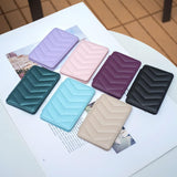 Wave Pattern Card Bag Back Sticker For Mobile Phones - Beige