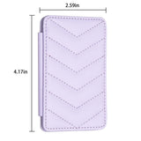 Wave Pattern Card Bag Back Sticker For Mobile Phones - Beige