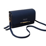 Large Capacity Women Wallet Clutch Bag Versatile Crossbody - Black - Front View