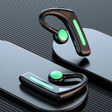 Wireless Bone Conduction Bluetooth Headset - Hanging Ear Design - Green - Extra Image