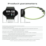 Smart Watch With Call Reminder And Health Monitoring - Red - Close-Up Angle