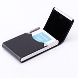 Business Card Case For Advertising Fits Most Cards - Brown - 45-Degree Angle