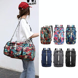 Versatile Travel and Hiking Backpack - 18l - Blue Maple Leaf - Side View