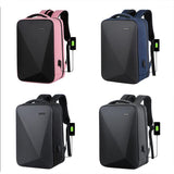 Large Capacity Anti-theft Laptop Backpack with Usb Port - 16 Inch - Pink - Side View