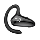 Digital Display Hanging Ear Bone Conduction Bluetooth Headset - Yx02 - Pink