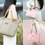 Large Capacity Laptop Tote For Women - Khaki
