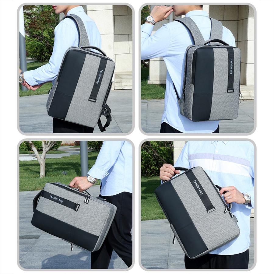 Large-capacity Laptop Backpack with Usb Charging - Ideal for Business Commuters - Grey