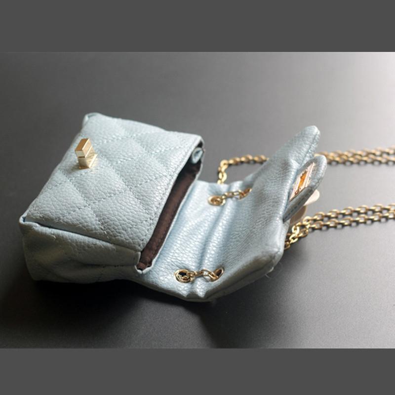 Glitter Flower Chain Kid Shoulder Bag - Blue