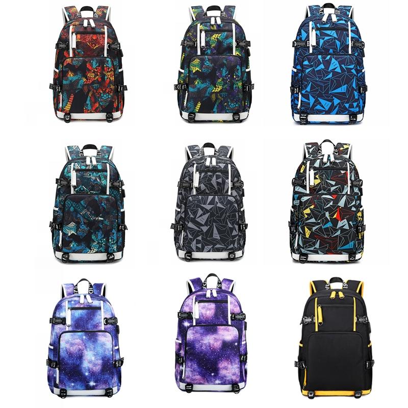 Student Thermal Backpack - Lightweight & Durable - Printed Gray