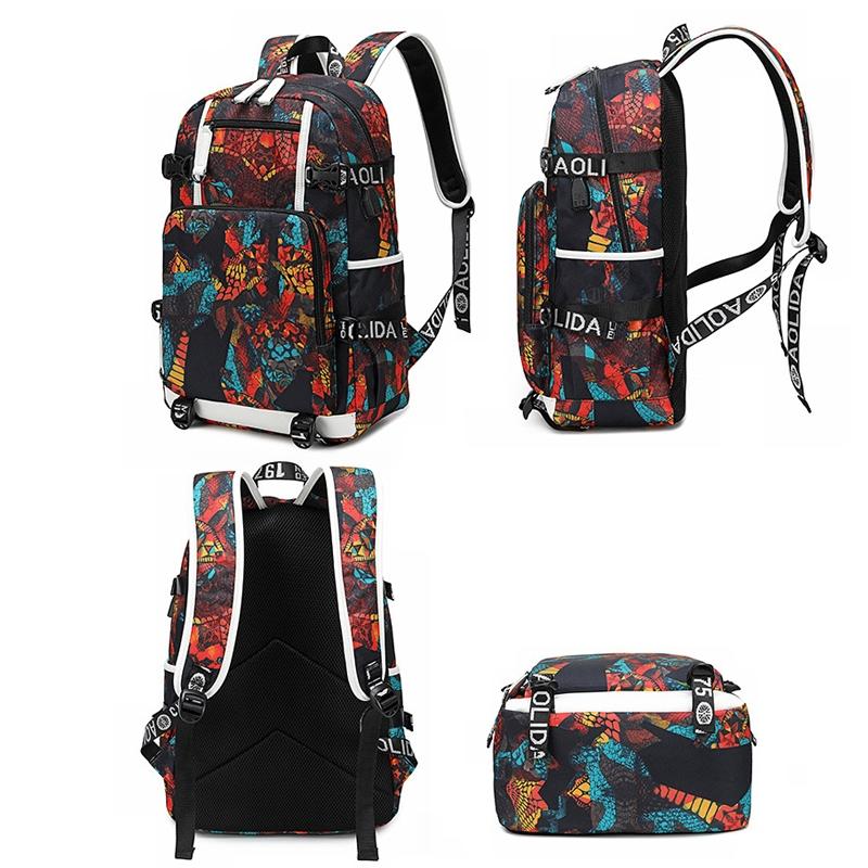 Student Thermal Backpack - Lightweight & Durable - Printed Gray