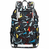 Student Thermal Backpack - Lightweight & Durable - Printed Gray - Extra Image