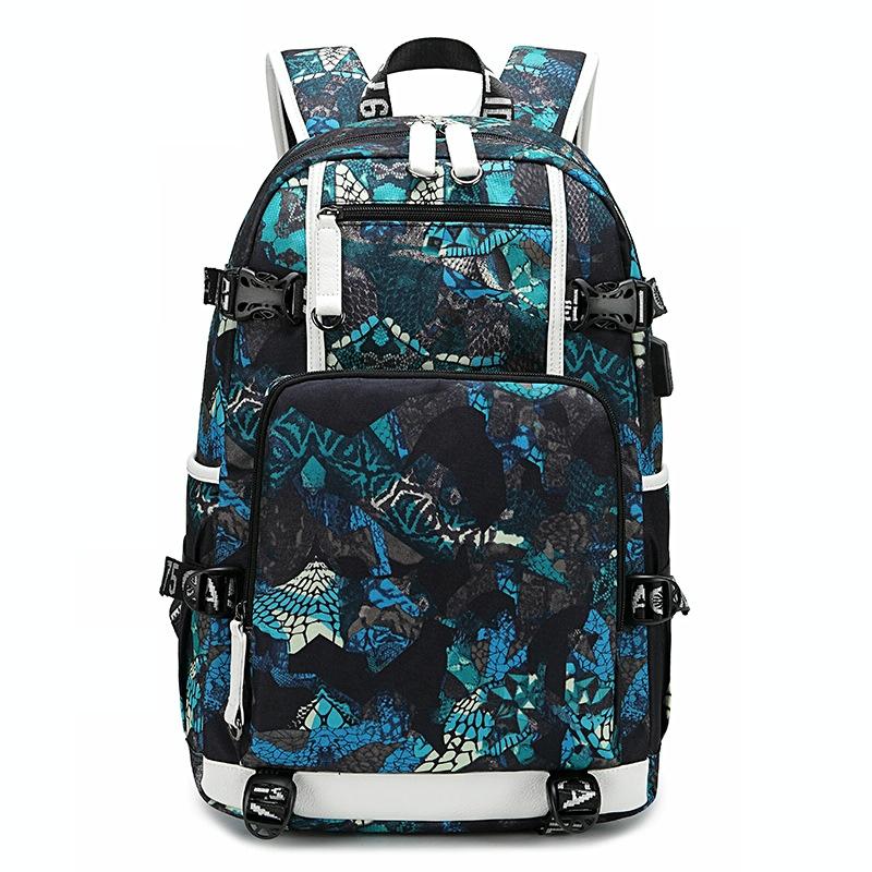 Student Thermal Backpack - Lightweight & Durable - Printed Gray