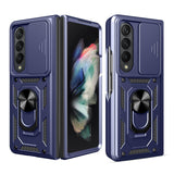 For Samsung Galaxy Z Fold4 5G Tpu Pc Case With Sliding Camera Cover - Blue - Extra Image